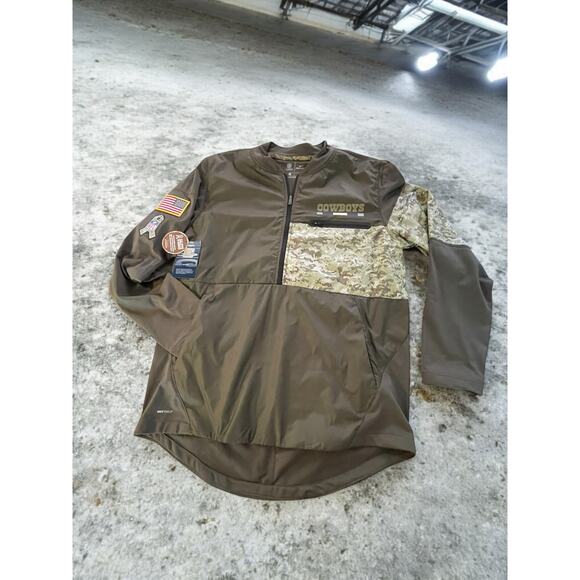 NWT Nike Dallas Cowboys Men's NFL Salute to Service 1/2 Zip Hybrid Jacket Size L - Picture 11 of 12